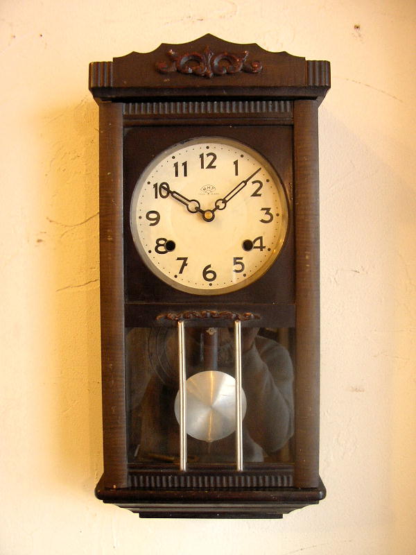 柱時計 振り子時計 ボンボン時計 八角型 アンティーク 明治 レトロ 