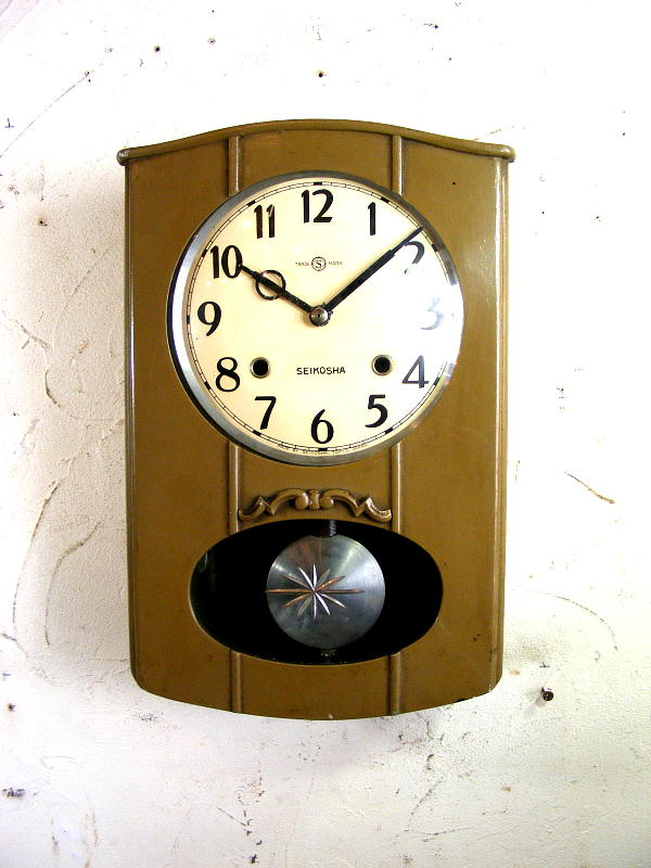 高野精密時計、柱時計、ゼンマイ柱時計、ゼンマイ振り子時計、大きな古時計、掛時計 - 掛時計