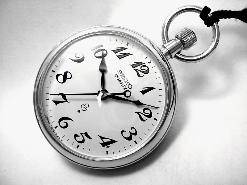 国内外の人気が集結 鉄道時計 セイコー 懐中時計 クォーツ 7550-0010 
