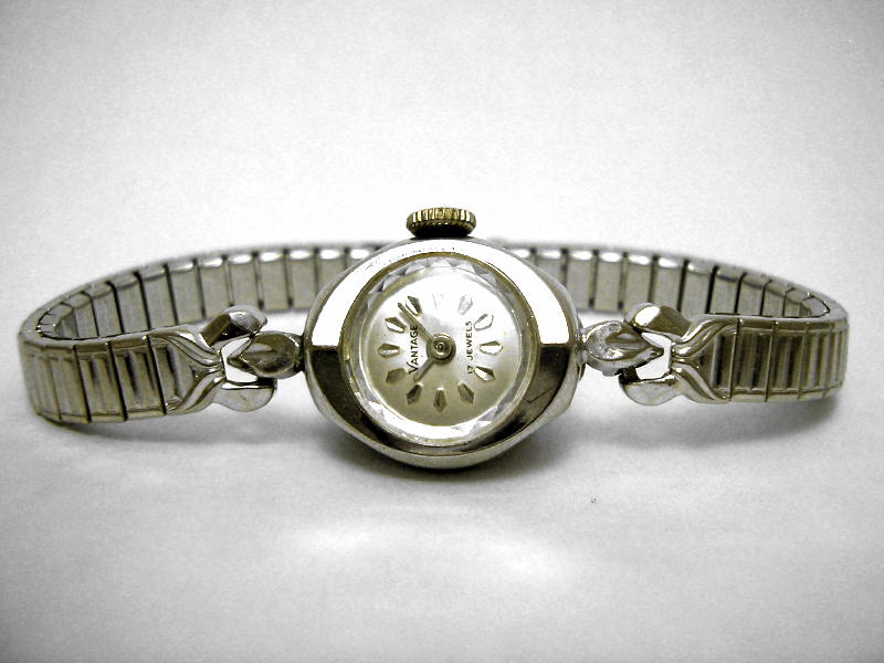 ハミルトン アンティーク 手巻き式 レディース腕時計 カットガラス - 時計